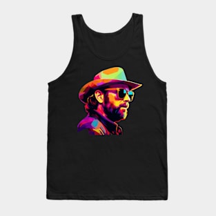 Hank Williams Jr  WPAP Retro Tank Top